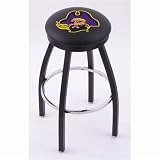 East Carolina Pirates 25 Single-ring Swivel Bar Stool with Chrome Accent Ring