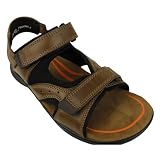Mens Hush Puppies Frontier 2 Brown Leather Velcro Sandal Smart Sandals Size 6-12