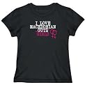 T-Shirt Woman Black " I Love Macedonian Girls " Macedonia Country