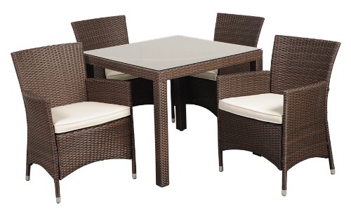Atlantic 5-Piece Grand New Liberty Deluxe Square Wicker