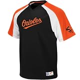 Baltimore Orioles Majestic Black V-Neck Crusader Jersey