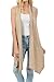 Pastel by Vivienne Women's Asymetric Open Front Vest