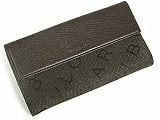 (ブルガリ)BVLGARI レッタレファブリック マキシロゴ ダブルホック式二つ折り長財布 25116 ダークブラウン 並行輸入品