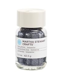 Martha Stewart Crafts Fine Glitter, Hematite, 1-1/2 Ounces