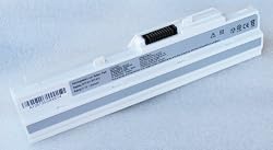 Replacement Netbook Battery for LG X110 series MSI laptop Wind U100X Series 9-cells White 7200mAh High Capacity