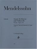 Sonata for Piano and Violoncello D major op. 58 - piano and cello - (HN 668)