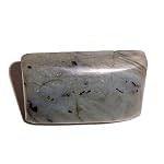 Labradorite Pin 02 Crystal Rectangle Sheen Spectrolite Brooch Stone 1.4