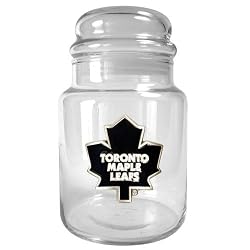 Toronto Maple Leafs NHL 31oz Glass Candy Jar by Great American Products