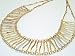 14K Yellow Gold Matte-Finish, Florentine-Finish Opera Necklace, Enhanced With Pave Set Diamonds, With a Inter-linked textured wavy bar design.