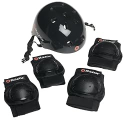 Razor Skater Multi-Sport Helmet and Pad Combo Set