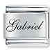 Name Gabriel Italian Charms Bracelet Link