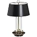 23 High 3 Way Incandescent Lamp, Black Parchment Shade/BZ Base (ARS9401) Category: Desk and Table Lamps