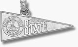 Michigan State Spartans Seal and Mich State Pennant Pendant - Sterling Silver Jewelry