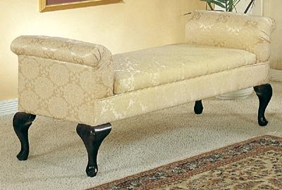 Kitchen: Rolled arm victorian bedroom bench with storage