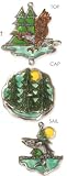 TINY TREASURES EAGLE PEWTER CAST WIND CHIMES WILDLIFE LODGE NORTHWOODS - B000LSXSPA