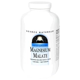 Source Naturals Magnesium Malate 1250mg, 360 Tablets