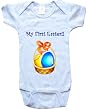 MY FIRST EASTER - BigBoyMusic Baby Designs - White, Blue or Pink Onesie / Baby T-shirt