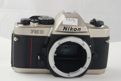 Nikon FM10 FM-10 SLR film camera body; lens is not included