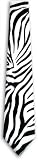 Mens Silk ZEBRA Print Formal Neck Tie Black and White by BuyYourTies.com