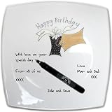 Signed and Sealed 18th Birthday Square Plate