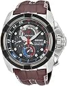 Seiko #SPC041P1 Men's Velatura Leather Strap Yachting Timer Chronograph Watch