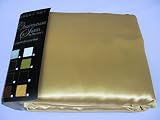 New Gold Bronze Charmeuse Woven Satin Queen Bedsheet Set