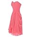 Melantha Short Strapless Chiffon Prom Dress Evening Dresses