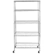Commercial Chrome 5-Tier Shelving Unit