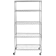 Commercial Chrome 5-Tier Shelving Unit