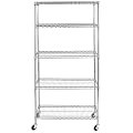 Commercial Chrome 5-Tier Shelving Unit