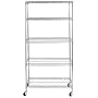 Commercial Chrome 5-Tier Shelving Unit