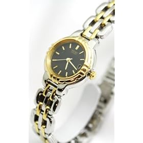 Seiko Watches- Seiko Ladies Two Tone Date Women's Watch