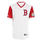 MLB Men's Boston Red Sox Adrian Gonzalez Signature Series Jersey (White/Scarlet, X-Large)