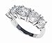 SilverBin Sterling Silver Anniversary Style Gem Set Round CZ Ring