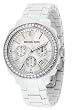 Michael Kors - White Midsized Acrylic Watch with Glitz - MK 5079