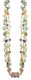 4 Line Thread Mosaic Bead Necklace