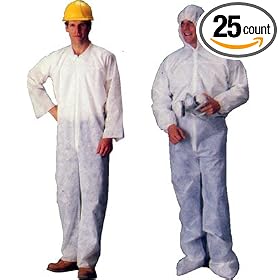 Lakeland Polypropylene Standard Weight with Hood Elastic Wrists and Ankles, 25 per Case - Medium