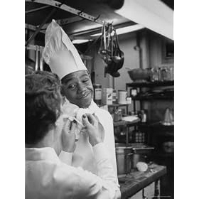 High School Drop Out Getting Training in Cooking at a YMCA as Part of a Job Upgrading Program Photographic Poster Print by Paul Schutzer, 12x16