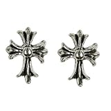 Gothic Cross -Stud Earrings Sterling Silver