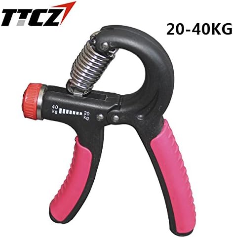 20-40Kg Grip Adjustable Professional Dynamometer Rubber Ring Handle Strength Training - Orange