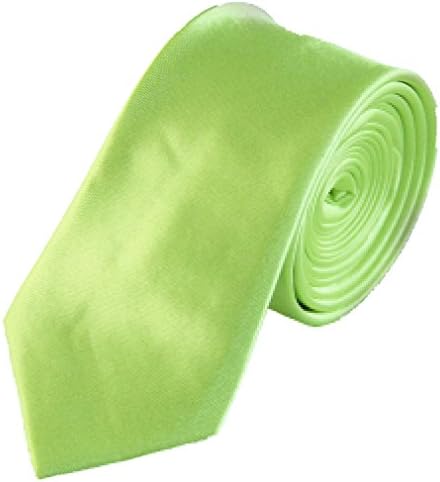 Soophen Polyester Polyester Men's Neckties Solid Neck Tie - Apple Green