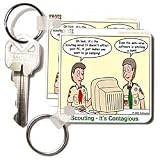 Scouting - Its Contagious - Computers - Set Of 2 Key Chains