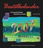 Bastelkalender, schwarz, Format 24 x 21,5 cm 2009