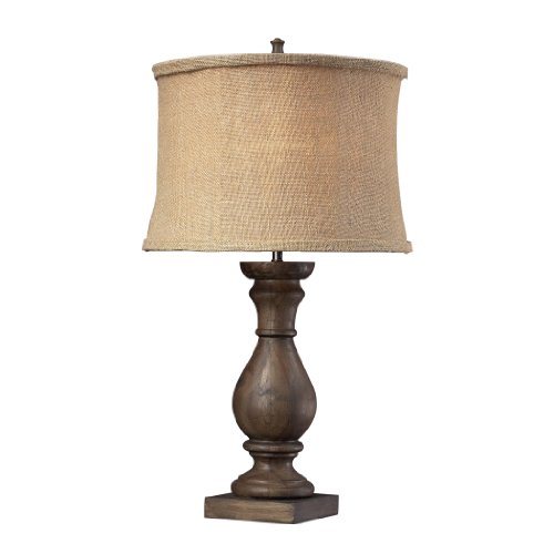Dimond Lighting D2241 Pisgah Table Lamp, Dark Oak Finish