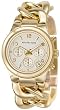 Michael Kors Quartz Gold Round Dial Gold Link Bracelet - Women's Watch MK3131