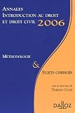 Revue Dalloz-Sirey  / Introduction au Droit et Droit civil : Méthodologie & sujets corrigés