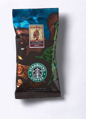 Coffee, Sumatra, 2.5oz Bag, 18 Bags/box
