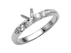 0.30 cttw Karina B(tm) Round Diamonds Engagement Ring LIFETIME WARRANTY