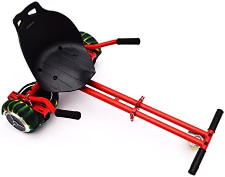 Hoverkart for Hoverboard Attachment Accessory for 6.5" 8" 10"Two Wheel Self Balancing Scooter,Transform your hoverboard Into A GoKart,Hover Kart Attachment (Red)