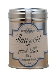 Terre Exotique Fleur De Sel From Madagascar with Grilled Spices 3.2 Oz